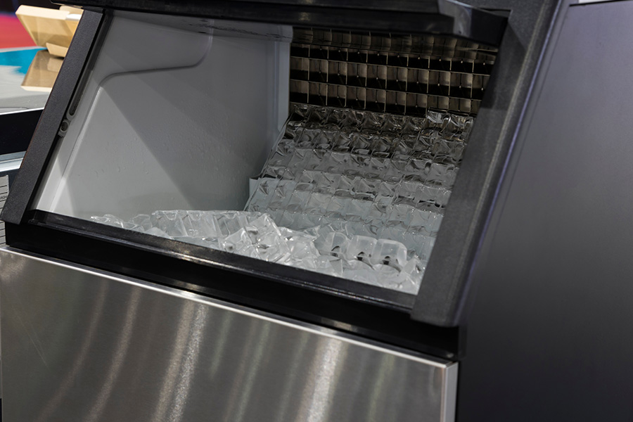ice machine close up at restaurant kitchen interiors montgomery al